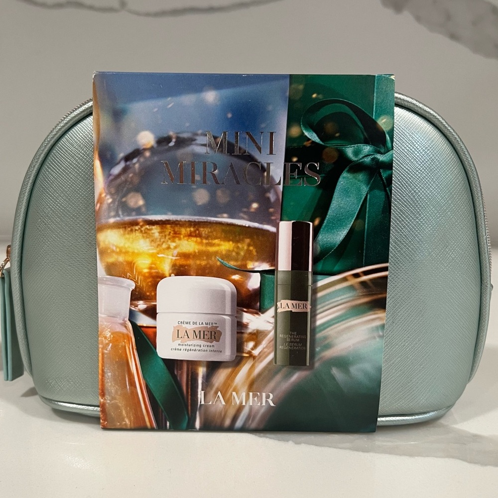 La Mer skincare mini miracles‎ NWT small travel bag serum and moisturizing cream